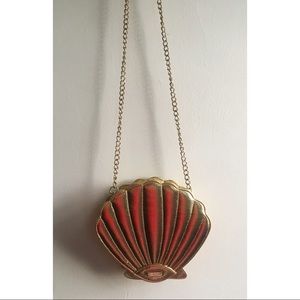 Skinnydip Gold Shell Crossbag